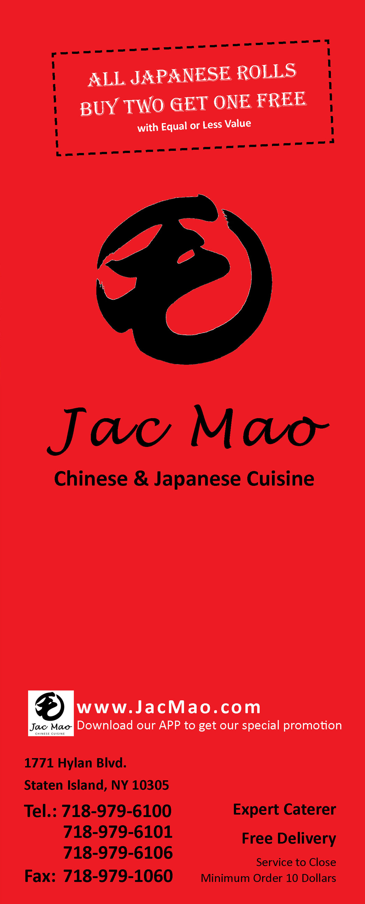 Jac Mao Menu