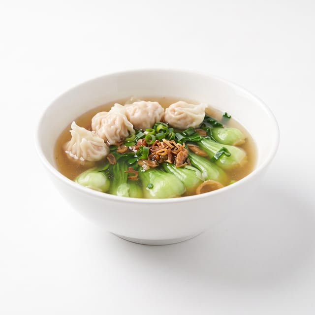 Shrimp Dumpling Noodle Soup.