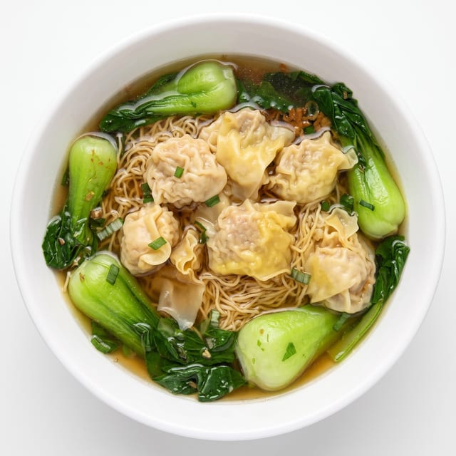Shrimp & Pork Wonton Noodle Soup.